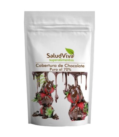 Cobertura de Chocolate Puro al 70 Vegan 200g Salud Viva