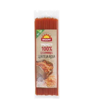 Espagueti de Lentejas Rojas Bio Vegan 250g Biogra