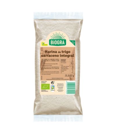 Harina Integral de Trigo Sarraceno Bio Vegan 500g Biogra