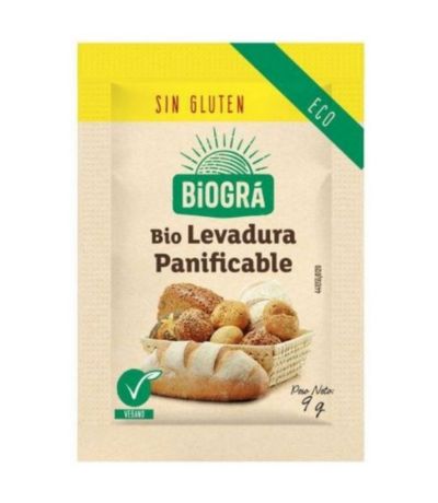 Levadura Panificable SinGluten Bio Vegan 9g Biogra