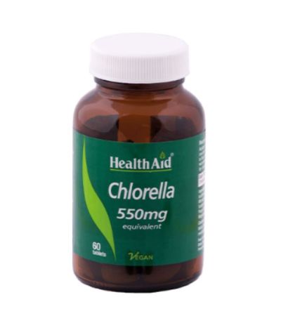 Chlorella 550Mg SinGluten Vegan 60comp Health Aid