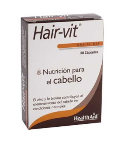 Hair-Vit Cuidado Cabello 30caps Health Aid