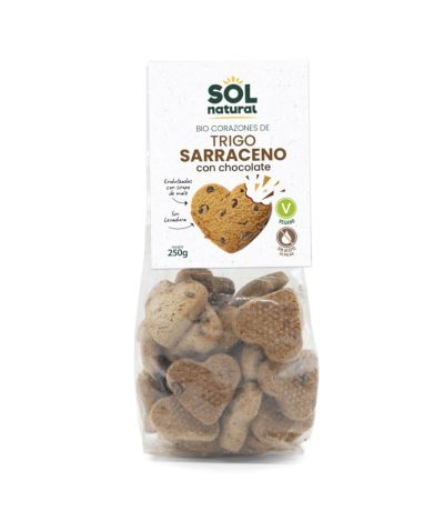 Galletas Trigo Sarraceno Choco Bio Vegan 9x250g Solnatural