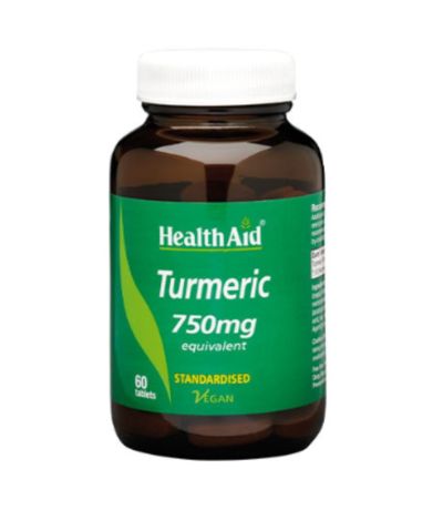 Turmeric Root 750Mg SinGluten Vegan 60comp Health Aid