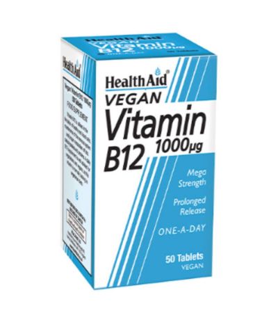 Vitamina-B12 1000ug Vegan 50comp Health Aid