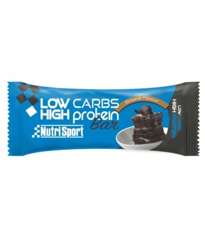 Barritas Low Carbs High Protein Brownie 16uds Nutri-Sport