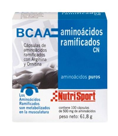 BCAA Aminoacidos Ramificados 100caps Nutri-Sport