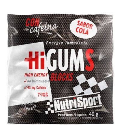 Higums Blocks Cola con Cafeina 20inf Nutri-Sport