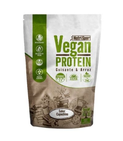 Protein Guisante y Arroz Sabor Capuccino Vegan 468g Nutri-Sport