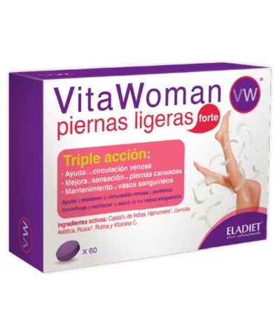 Vitawoman Piernas Ligeras Forte 60comp Eladiet