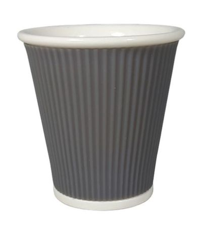 Vaso Cafe Ceramica y Silicona Gris 30ml Alternativa3