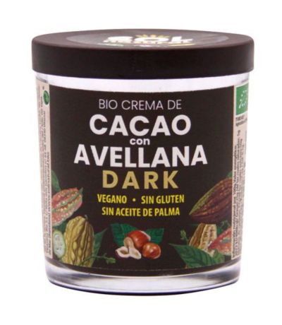 Crema Cacao Avellanas Dark Bio Vegan SinGluten 200g Solnatural