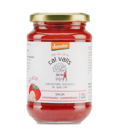 Salsa de Tomate con Champiñones SinGluten Eco Vegan 350g Cal Valls