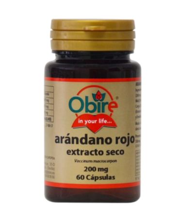 Arandano Rojo Extracto 200Mg 60caps Obire