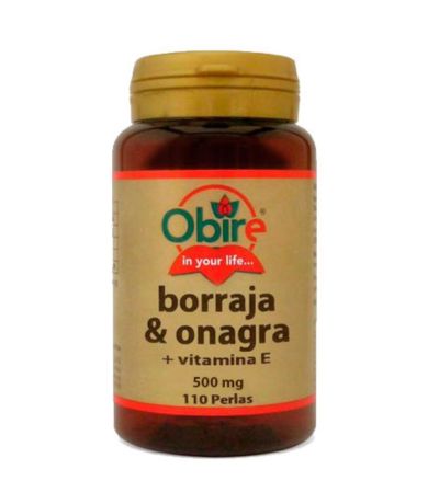 Borraja y Onagra  Vitamina E 500Mg 110 Perlas Obire