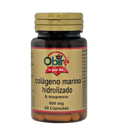 Colageno Hidrolizado con Magnesio 60caps Obire