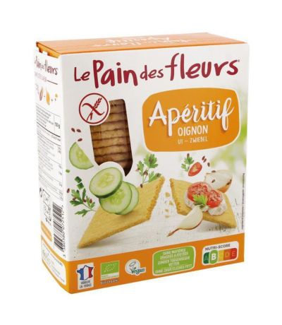 Crackers de Cebolla Aperitif SinGluten Bio Vegan 150g Le Pain Des Fleurs