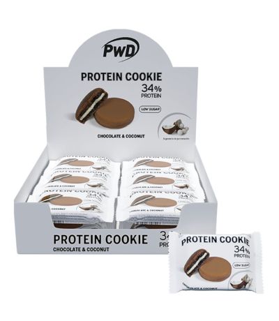 Protein Cookies Choco Coconut 30g x18uds PWD
