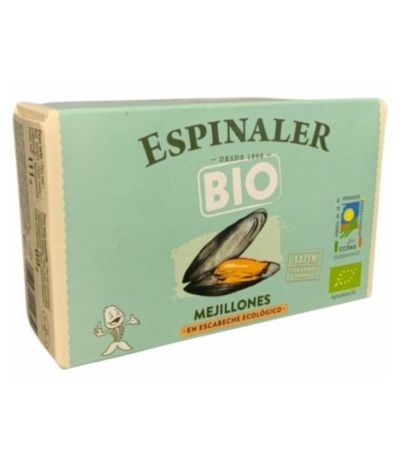 Mejillones Escabeche Eco SinGluten 120g Espinaler