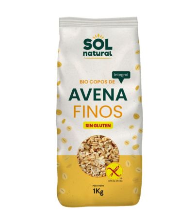 Copos de Avena Finos SinGluten Bio 1kg Solnatural