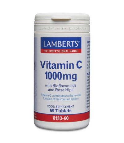 Vitamina-C 1000mg con Bioflavonoides y Escaramujo 60comp Lamberts