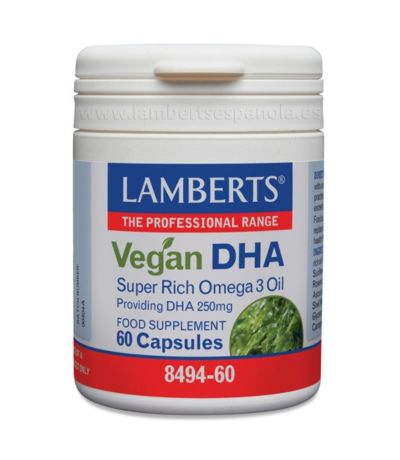 Vegan DHA 250Mg Vegan 60caps Lamberts