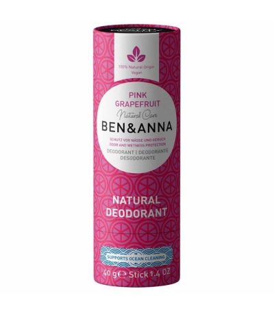 Desodorante Pink Grapefruit Vegan 40g Ben  Anna