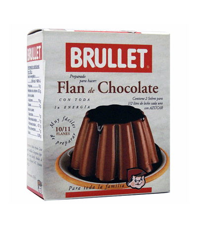 Preparado para Flan Chocolate SinGluten 2 Sobres Brullet