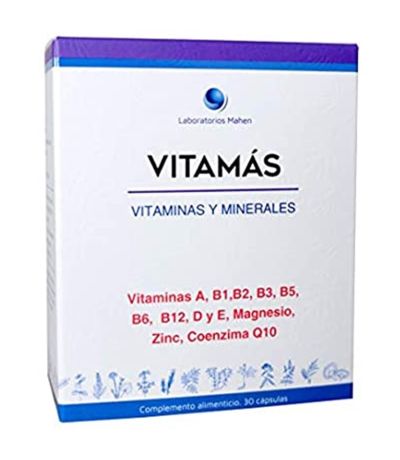 Vitamas Multivitaminico y Minerales con Magnesio 30caps Mahen