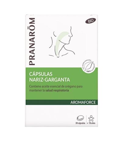 Aromaforce Nariz-Garganta Bio 30caps Pranarom
