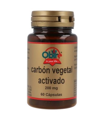 Carbon Vegetal 200mg 60caps Obire