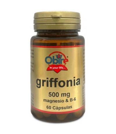 Griffonia 500mg Magnesio Vitamina B6 60caps Obire