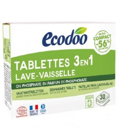 Lavavajillas Maquina 3en1 Eco 30 Tabletas Ecodoo