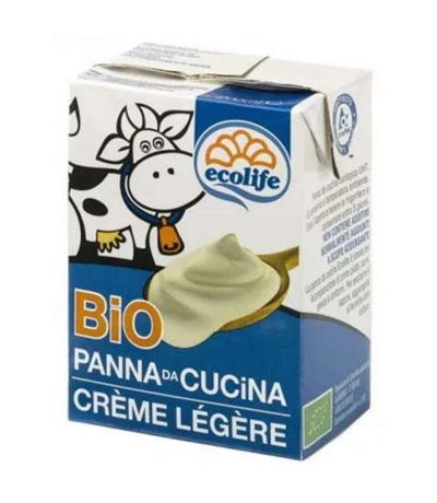 Crema de Leche de Vaca para Cocinar Bio 200ml Ecolife