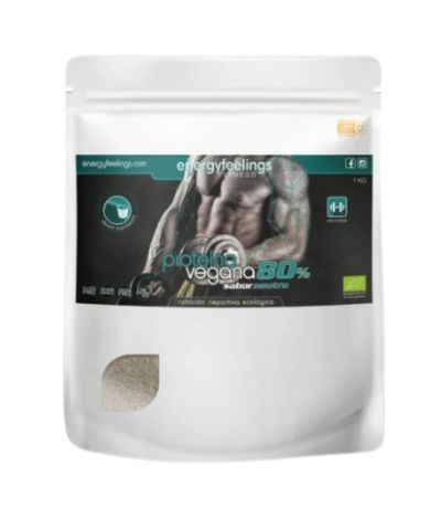 Organic Proteina Vegana 80% Neutro Eco 1kg XXL Pack Energy Feelings