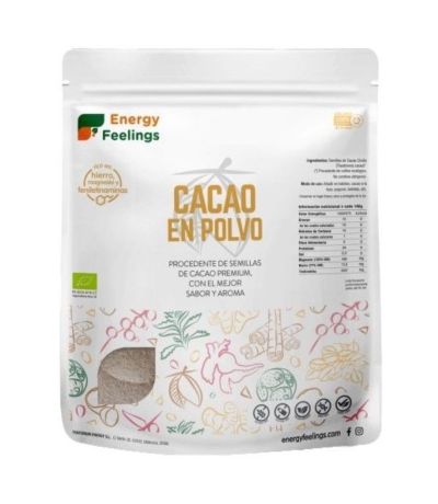 Cacao en Polvo XL Pack Eco 500g Energy Feelings