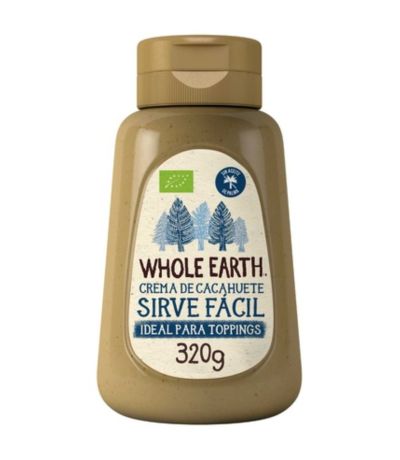 Crema de Cacahuete sirve facil Bio 320g Whole Earth