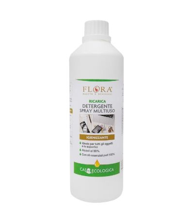 Recarga Detergente Higienizante Superficies Spray 500ml Flora