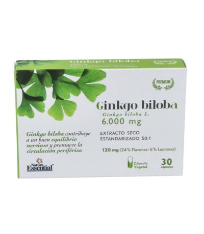 Ginkgo Biloba 6000Mg 30caps Nature Essential