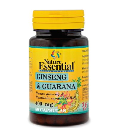 Ginseng y Guarana 400Mg 50caps Nature Essential