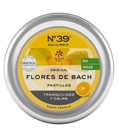 Pastillas N 39 Flores de Bach Tranquilidad y Calma Bio Vegan 45g Lemon Pharma