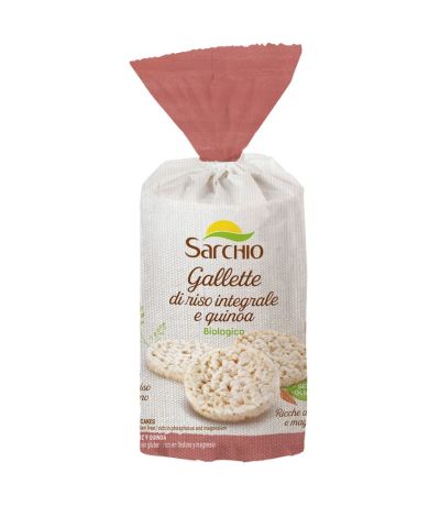 Tortitas Arroz y Quinoa Eco SinGluten Vegan 100g Sarchio