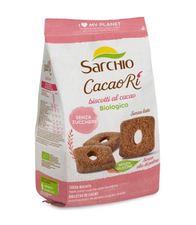 Galletas de Cacao Ri SinAzucar SinGluten Bio 200g Sarchio