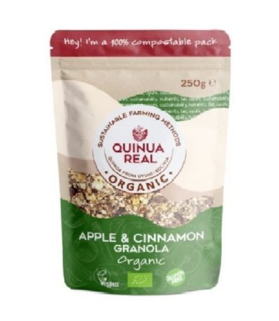 Granola de Quinoa Real con Manzana y Canela SinGluten Bio Vegan 360g Quinua Real