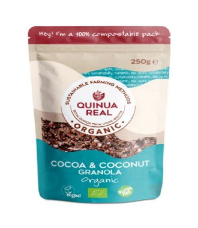 Granola de Quinoa Real de Cacao y Coco SinGluten Bio Vegan 360g Quinua Real