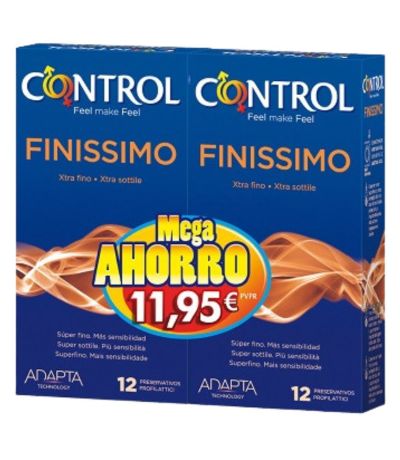 Pack Ahorro Preservativos Finissimo 2cajasx12uds Control