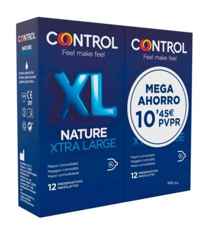 Pack Ahorro Preservativos Nature XL 2cajasx12 Control
