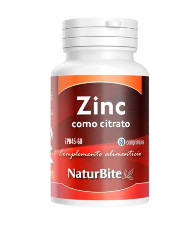 Zinc como Citrato 15Mg 60comp Naturbite