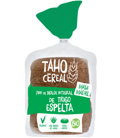 Pan de Molde Integral de Espelta Bio Vegan 400g Taho Cereal