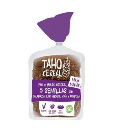 Pan Molde Integral 5 Semillas Masa Madre Bio 400g Taho Cereal